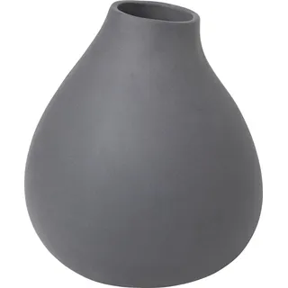 BLOMUS Dekovase »NONA, aus Porzellan« Vase in außergewöhnlicher Form, Höhe ca. 17 cm, grau