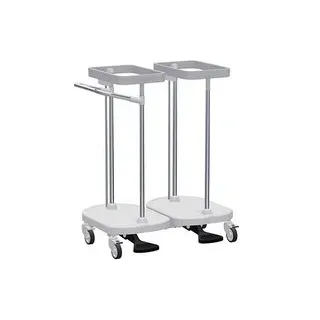 BOI Wäschekorb Basic 2-fach hellgrau