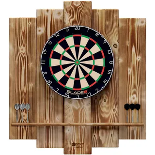 WDS Darts Sports Wooden Dartboard Surround - Premium Dart-Wandschutz | Catchring | Dart Umrandung (Ohne Tablet-Halter)