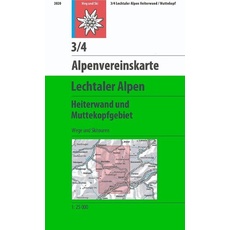 DAV Alpenvereinskarte 03/4 Lechtaler Alpen Heiterwand und Muttekopfgebiet 1 : 25 000