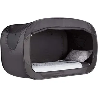 WLDOCA Pop Up Bettzelt für Erwachsene Oder Kinder, Faltbare Atmungsaktive Betttunnel Betthimmel, Büro des Wohnsitzes Verdunkelungs Schlafzelt Dream Tent 81 "X 41 "X 47",Schwarz,205CM*105CM*120CM