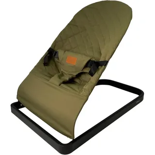 BabyGO Comfort Bouncer Wippe Babywippe bis 9 kg khaki
