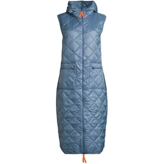 Plüschweste SALZHAUT "Weste HIEBA", Damen, Gr. M, blau (petrol), Obermaterial: 60% Polyester PES. 40% Nylon NY., Westen Plüschweste