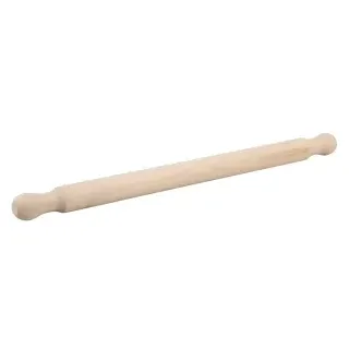 KESPER Pizza-Rolle, aus Buche, Multifunktionale Rolle für das Ausrollen von Teig mit ergonomischer Form, 1 Stück