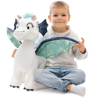 NICI Kuscheltier Drache Zafura 50 cm Weiß