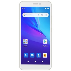 Konrow - Star 55-4G Smartphone mit Dual SIM - Display 5,45'' QHD, 16 GB Speicher Erweiterbar auf 64 GB, Bluetooth 4.0, Wifi, GPS, Akku 3000mAh, 2 Kameras mit 8 & 2 Mpx - Android 12 Go - Gold