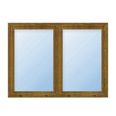 Meeth Wohnraumfenster »77/3 MD«, Gesamtbreite x Gesamthöhe: 100 x 85 cm, 2-flügelig, Dreh/Dreh-Kipp - goldfarben