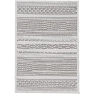 carpetfine Teppich »Boho 101, auch als Läufer erhältlich« rechteckig 4 mm Höhe robustes Flachgewebe, Sisal Optik, UV-beständig, In- und Outdoor, beige