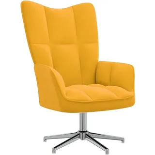 vidaXL Relaxsessel Senfgelb Samt - Gelb
