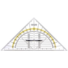 Bild Geometrie-Dreieck klein mit Griff, 1 Stück in Klarsichtpackung