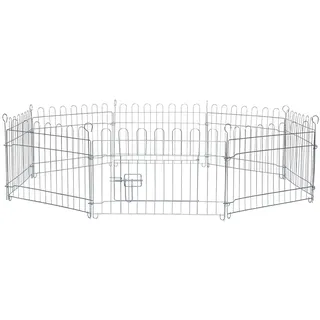 LIONTO Freigehege 154 x 59 x 38 cm grau