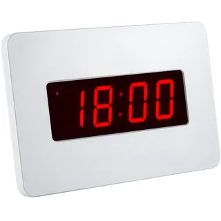Timegyro Digital LED Wecker Wanduhr,1.4" LED Zeitanzeige Batterie betriebene Uhr Helligkeit einstellbar für Schlafzimmer, Wohnzimmer, neben, Tischplatte