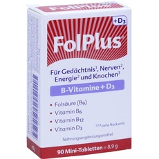Bild von FolPlus + D3 Mini-Tabletten 90 St.