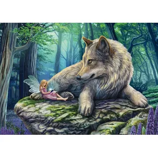 Schmidt Spiele 59714 Wolf und Elfe, 500 Teile Puzzle