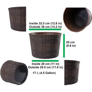 H&D Manufaktur Jinfa Ø 36 cm Kastanie
