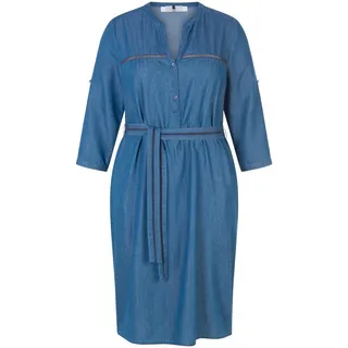 Jeanskleid V-Ausschnitt Anna Aura denim