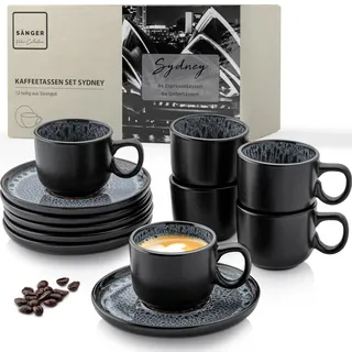 sänger Sydney Espressotassen Set 12-tlg. dunkel grau