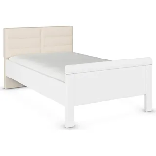 Rauch »Bett Einzelbett Stollenbett EVELYN« in Komforthöhe mit Polsterkopfteil in elegantem Stil MADE IN GERMANY,
