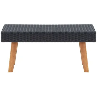 vidaXL Garten-Couchtisch 50 x 50 x 33 cm Schwarz