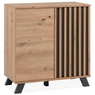 Finori Medan 80 x 85 x 40 cm Eiche Artisan / Anthrazit