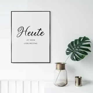 Reinders! Bild mit Rahmen »Heute«, schwarz