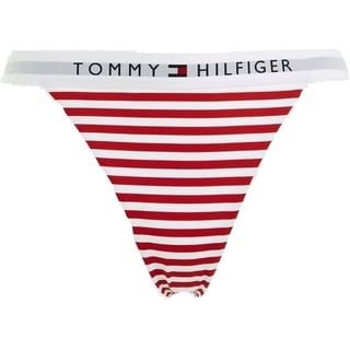 Tommy Hilfiger Damen Bikinihose Cheeky Bikini Sport, Rot (TH Original Stripe/Primary Red), XS