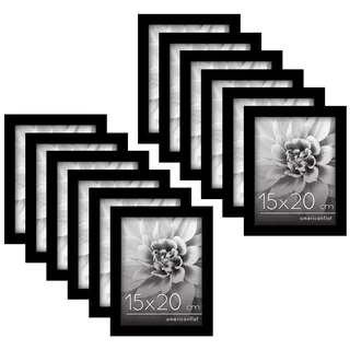 Americanflat Bilderrahmen Collage schwarz 15x20 cm 12er Set