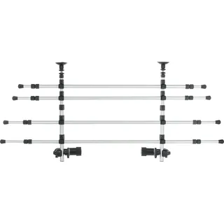 Trixie Auto-Gitter verstellbar 96–163 cm Silber/Schwarz
