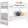Etagenbett Sammy 90 x 200 cm Kiefer massiv weiß