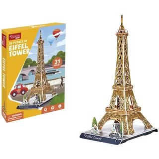 EXPLORA - Eiffelturm - 3D-Puzzles 540010 - 31 Teile - Historisches Denkmal - Level 2 - Ohne Kleber oder Schere - Bildungs - Paris - Konstruktionsspiel - Geschenk - Modell - Ab 5 Jahren