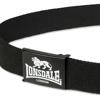 Lonsdale Koppelgürtel Polyester schwarz/weiß 130