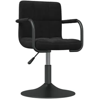 vidaXL Barhocker Schwarz Samt - Schwarz