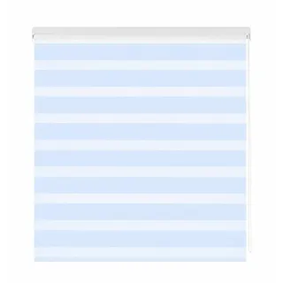 Estoralis | Vera | Doppelrollo Keine Kassette | Doppelter Stoff, Tag und Nacht | Farbe - Hellblau | 170 x 255 cm. (Breite/Höhe) Stoffgröße 167 x 250 cm. | Rollos für Fenster und Türen