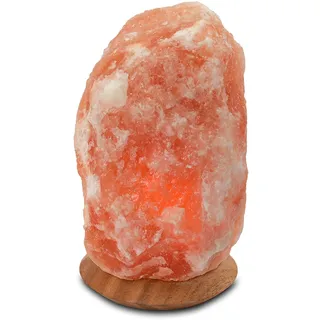 HIMALAYA SALT DREAMS Salzkristall-Tischlampe »Rock«, Leuchtmittel E14   Leuchtmittel wechselbar, Handgefertigt - jeder Stein ein Unikat, H: ca.23 cm, ca.4-6 kg, orange