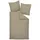 Bettwäsche Unifarben Beige 135 x 200 cm + 80 x 80 cm