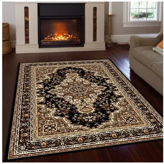 MY HOME Teppich »Oriental, Made in Belgium« rechteckig 7 mm Höhe Orient-Optik, mit Bordüre, Teppich, Kurzflor, Weich, Kundenliebling my home B : cm 1 Stk.