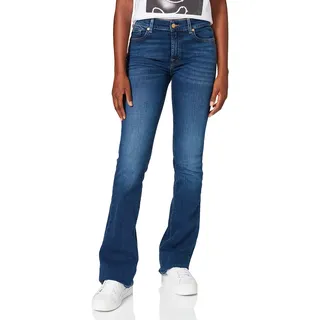 7 For All Mankind Damen Bootcut Mid Blue Jeans, Mid Blue, 32W 30L EU