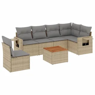 VidaXL 3224589, Hellgrau, Rattan, Stahl, Akazienholz, 110 kg, Erwachsene & Kinder, 550 mm, 550 mm - Hellgrau