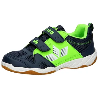 Hallensportschuh Sport V Größe 38 mit Klettverschluss und Wechselfußbett - Blau