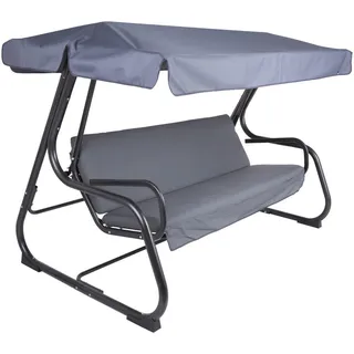 Siena Garden Hollywoodschaukel ca. 132x171x209 cm Anthrazit