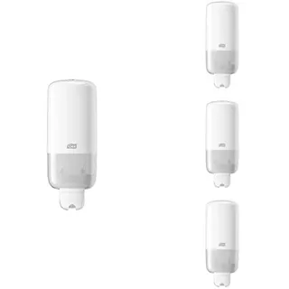 Tork Spender für Flüssigseife, Sprayseife und Händedesinfektionsmittel Weiß S1/S11, wirtschaftlich, hygienisch, 560000, 4er Packung