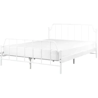 Beliani Bett mit Lattenrost Metall Mauressac 140 x 200 cm