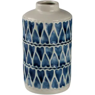 AM Design Dekovase »Herz, blau-weiß, Tischvase aus Keramik«, (1 St.), Keramikvase, Dekoobjekt, Blumenvase, blau