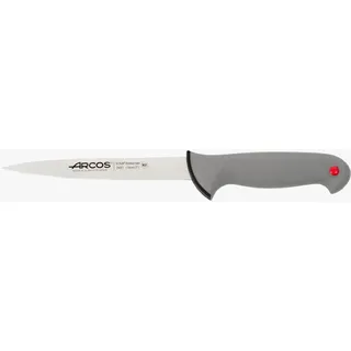Arcos Fischmesser aus Edelstahl NITRUM 18 cm - Ideal für Fisch/Sole, Griff aus Polypropylen mit Elastomerbeschichtung - Schwarz, Serie Pruebas