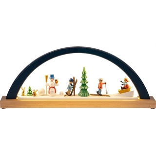 Erzgebirgische Volkskunst Richard Glässer GmbH LED-Schwibbogen Winterkinder HxB = 16x40cm NEU Lichterbogen Leuchterbogen