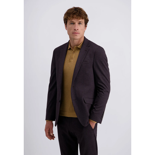 Sakko PIERRE CARDIN "Lucas", Herren, Gr. 54, schwarz (winetasting), Obermaterial: 57% Polyester PES. 37% Viskose CV. 6% Elasthan EL. Futter: 100% Polyester PES., tiefer V-Ausschnitt, Sakkos Sakko, mit Knöpfen