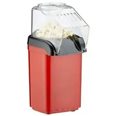 Posten Anker Popcornmaschine, Heißluft, öl- und fettfrei, 1200 Watt, Popcorn Party Popper Rot und Weiß