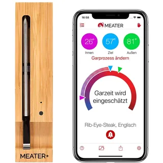 MEATER Bratenthermometer Edelstahl, Keramik silber