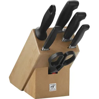 Zwilling Vier Sterne Messerblock 7-tlg. Beige