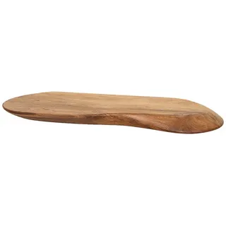 Kawola Wandregal Huzo Holz Akazie , Naturfarben , Organisch , 60x4x20 cm , Wohnzimmer, Regale, Wandboards